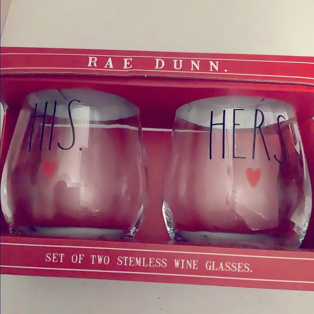 Rae Dunn wine glasses